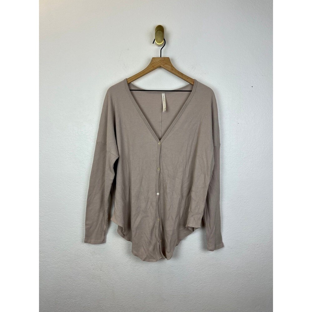 Aritzia Babaton V-neck waffle knit thermal women’s large